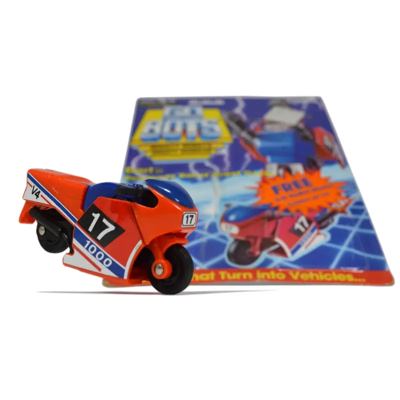 1984 Vintage Tonka Gobots Dart #69 Renegade Street Cycle Robot With Original Cardback 1
