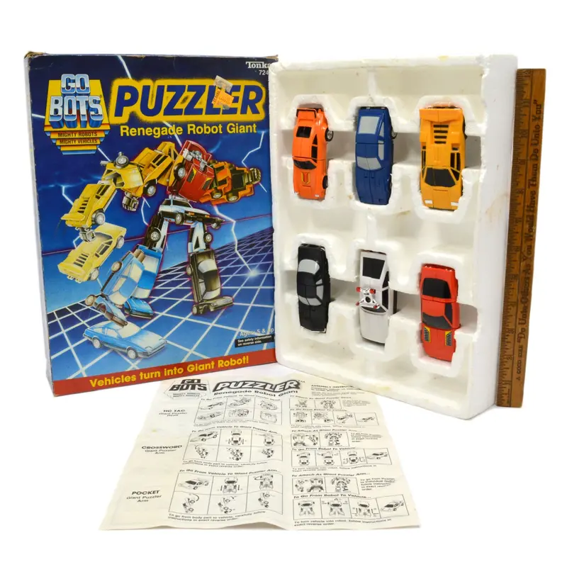 1985 Vintage Tonka Gobots Puzzler-Renegade Giant Robot #7248 In Sealed Box With Instructions 1