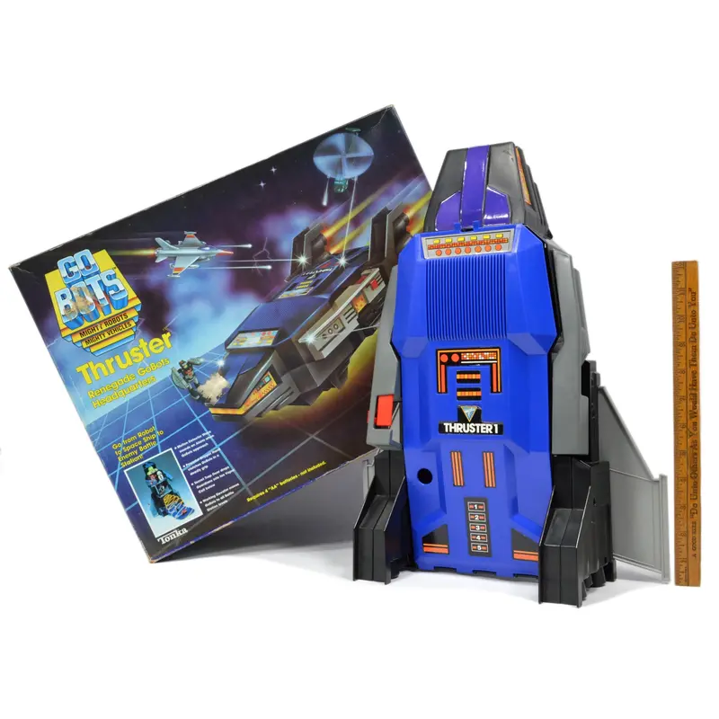 1985 Vintage Tonka Gobots Thruster #7245 Renegade Headquarters Playset In Original Box 1