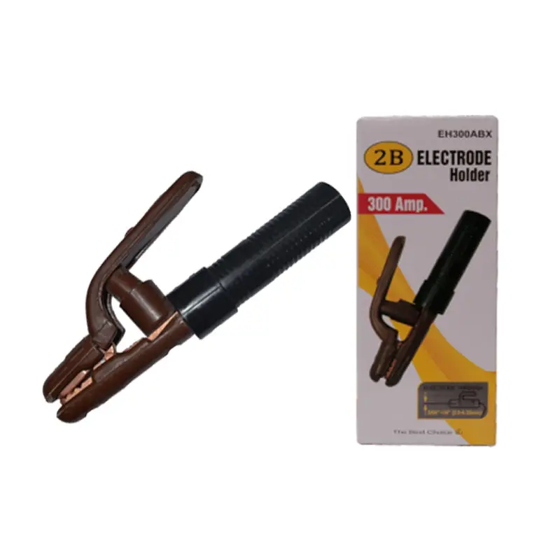 2B Heavy-Duty Electrode Holder – 300A Clamp With Insulated Handle 1