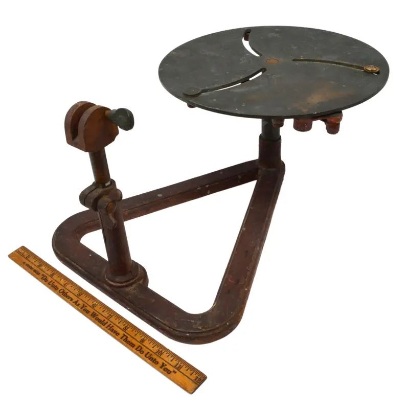 Antique Cast Iron Potter’S Wheel – Industrial-Era Pottery Equipment, Steampunk-Ready Parts 1
