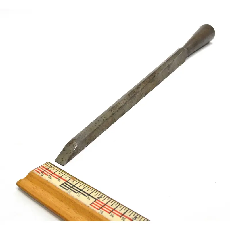 Antique James Swan 3/8" Mortise Chisel – Socket-Style, 8" Blade, 11.5" Overall 1