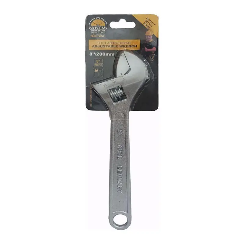 Artu 8-Inch Adjustable Wrench – Smooth Jaw Adjustment & Solid Grip 1