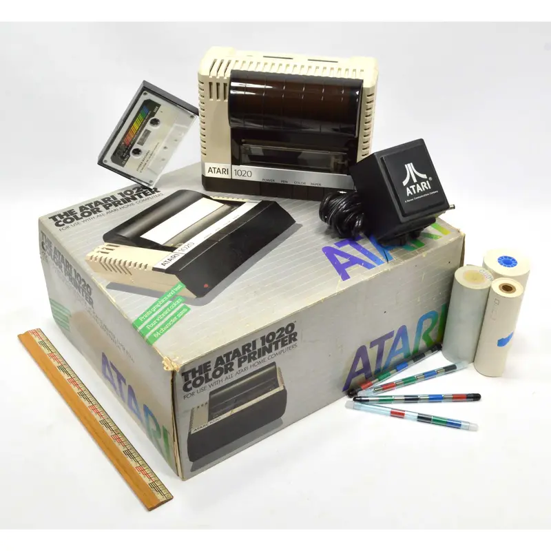 Atari Model 1020 Color Printer – As-Is, Original Packaging, Powers On (Unverified Print) 1