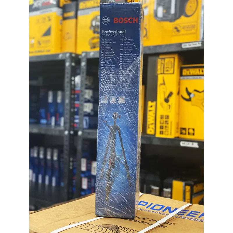 Bosch Bt150 Adjustable Construction Tripod – 5/8" Thread Compatibility (Opened Packaging) 1