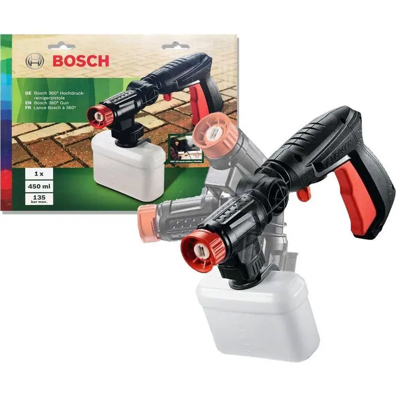 Bosch F016800536 360° Short Gun Nozzle For Aqt Series Pressure Washers 1