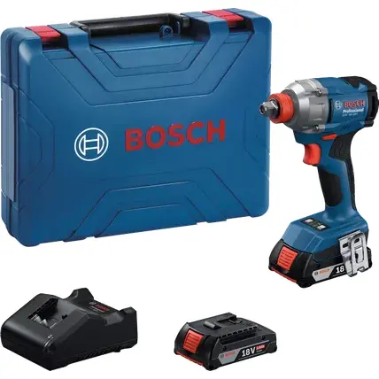 Bosch Gdx 18V-285 Brushless Impact Wrench Kit – With Batteries & Fast Charger 1