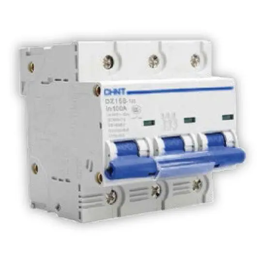 Chint Dz158-125 Main Mcb: 3-Pole 80A 400V Ac – 4.5-Module Surface-Mount Unit 1