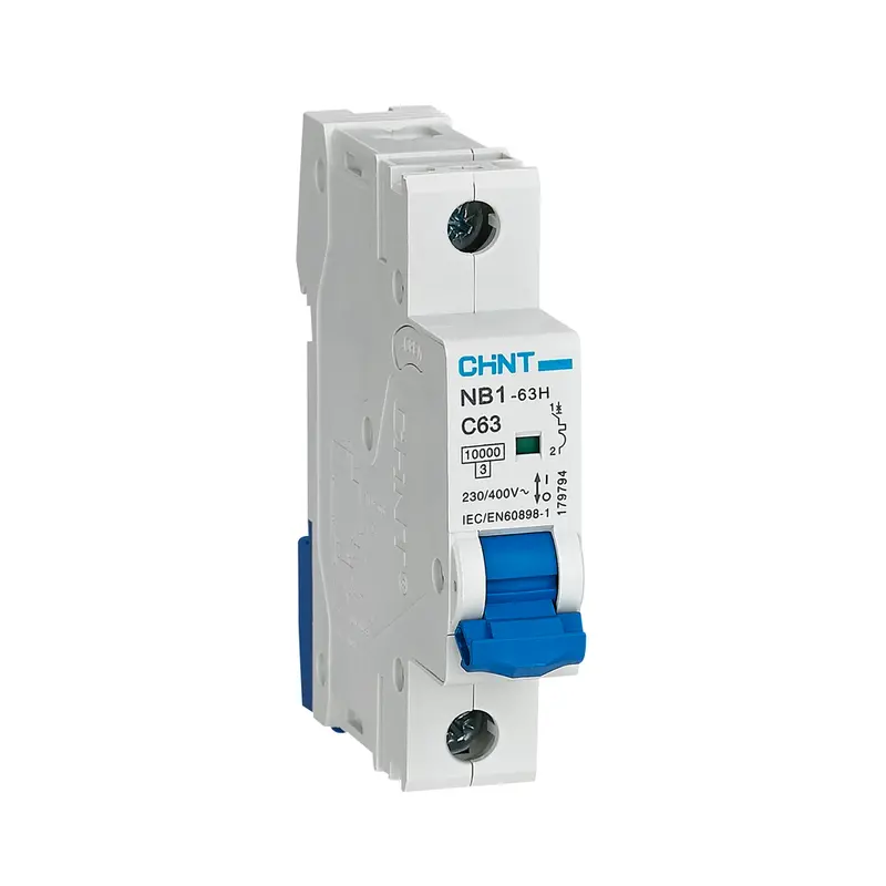 Chint Nb1-63H Series 1-Pole 10Ka Miniature Circuit Breaker With On/Off Indicator – Compact 1-Module 1