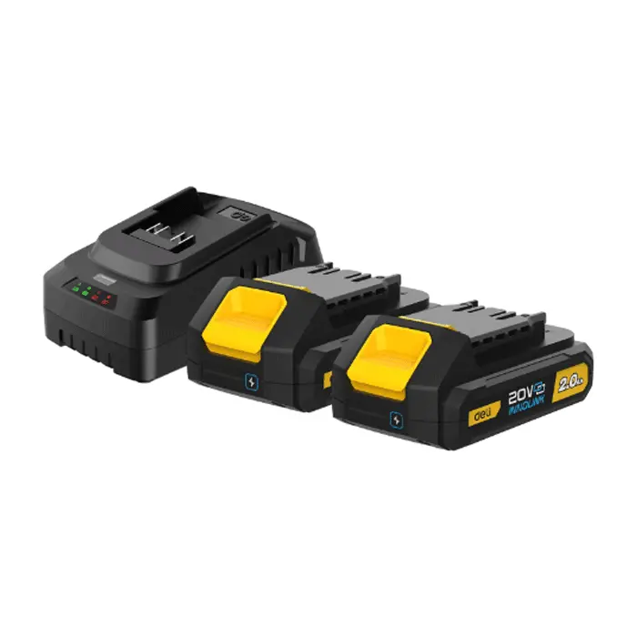 Deli Edl-Cm20A2E 20V 2.0Ah Battery + Charger Starter Kit 1