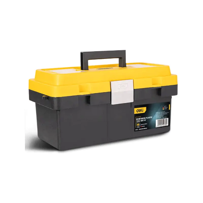 Deli Edl-Tc240 Compact Hard-Shell Tool Box – 14 Inch 1