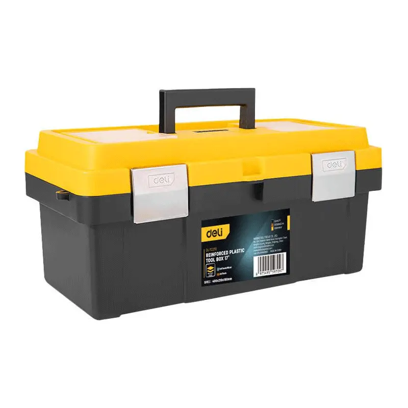 Deli Edl-Tc270 Mid-Size Rugged Tool Box – 17 Inch 1