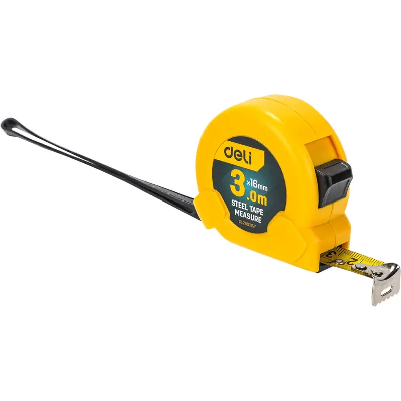 Deli Edl280316Y-280525Y Retractable Steel Tape Measure 1