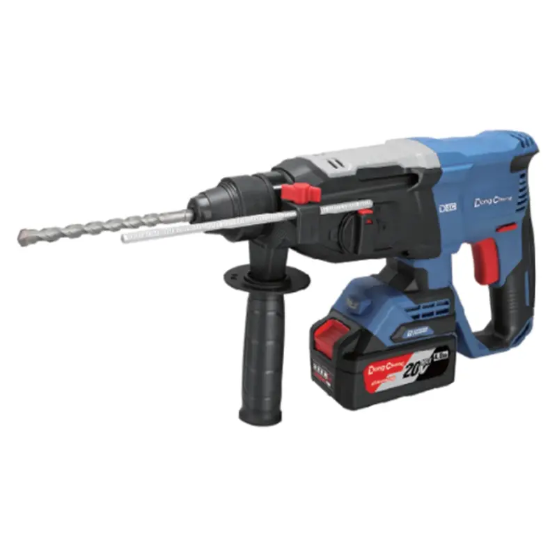 Dong Cheng Dczc02-26Em 20V Brushless Rotary Hammer Drill With 4.0Ah Battery And Enhanced Torque 1