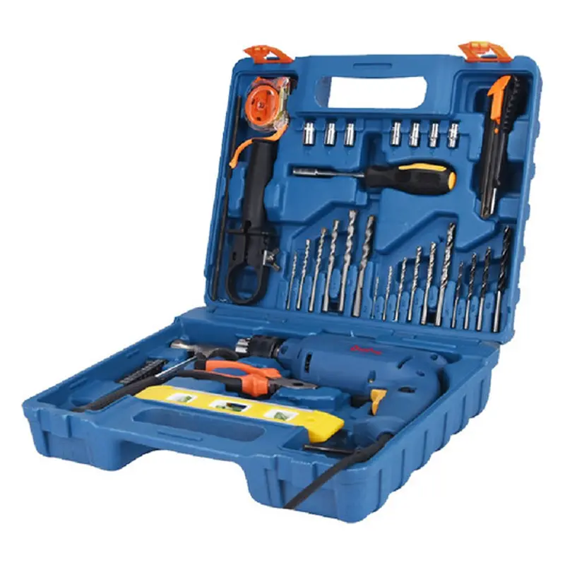 Dong Cheng Dzj16T 710W Impact Drill Tool Kit With Bit Set And Carry Case 1