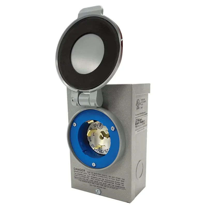 Duromax Xp50Pb 50-Amp Metallic Power Inlet Box (12,500W Rated) 1