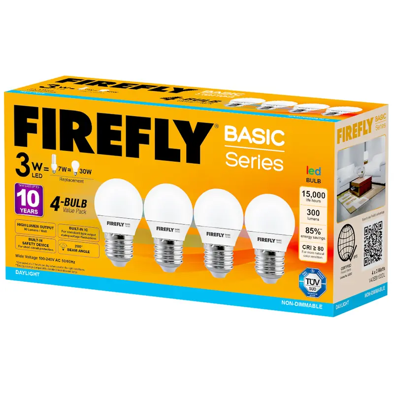 Firefly A-Shape Led Bulb Value Pack – 4-Pack 1