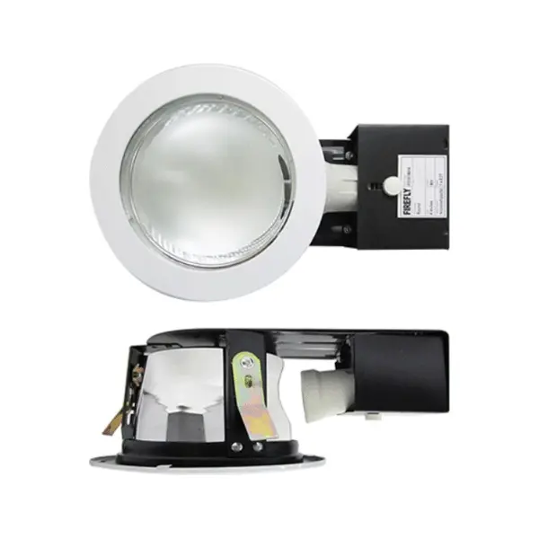Firefly Fd361Wh4 Horizontal Recessed Downlight With Partial Frosted Glass 1