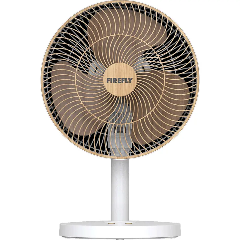 Firefly Fel662 12-Inch Wooden Rechargeable Fan With Night Light 1