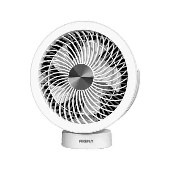 Firefly Fel664 Compact Rechargeable Desk Fan With Ring Lamp 1