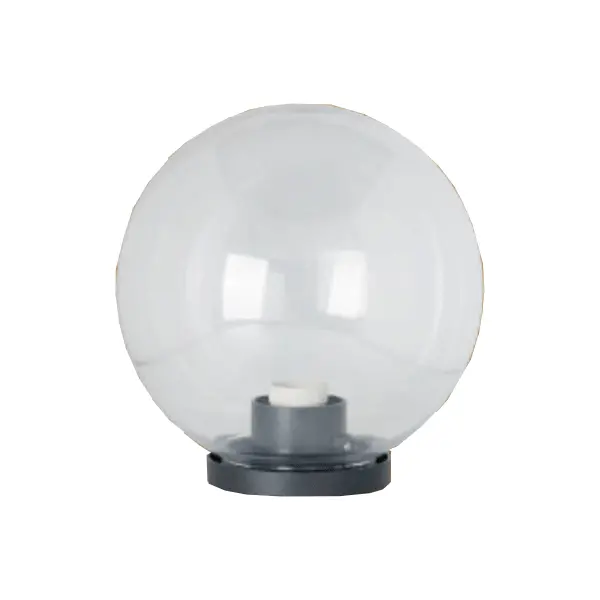 Firefly Globe Garden Lamp With Clear Glass Diffuser – Post-Mounted Design 1