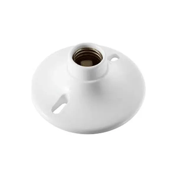 Firefly Porcelain E27 Ceiling Socket – 4.25-Inch, 4A 250V 1