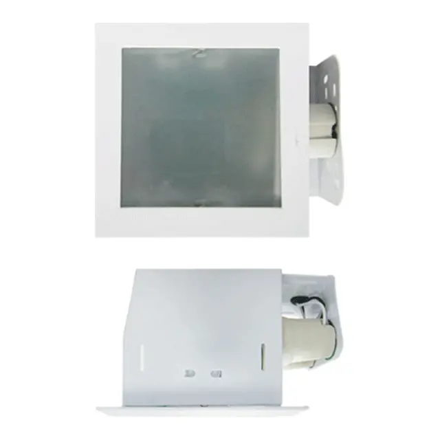 Firefly Square Horizontal Recessed Downlight With Full Frosted Glass Diffuser 1