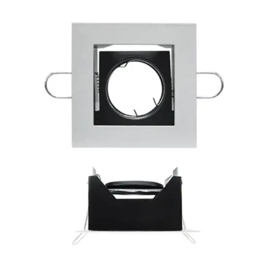 Firefly Square Mr16 Fixed Recessed Lamp – Durable Die-Cast Housing 1