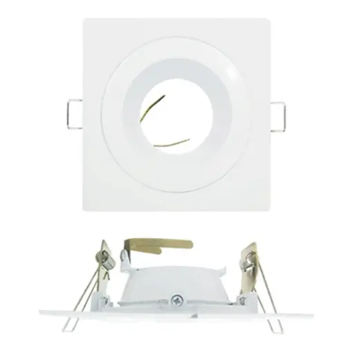 Firefly Square Mr16 Fixed Recessed Lamp – Gu10 Base 1