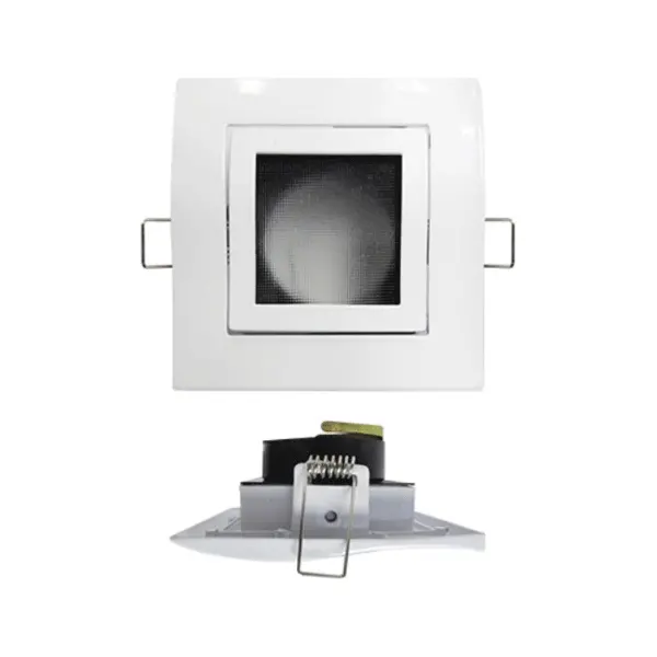 Firefly Square Mr16 Uni-Directional Spotlight With Frosted Curved Glass 1