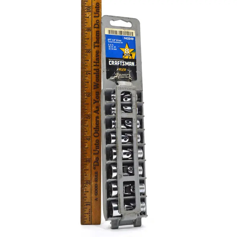Gently Used Craftsman Flex Swivel Socket Set – 8-Piece Metric 6-Point Collection (Model #9-43249) 1