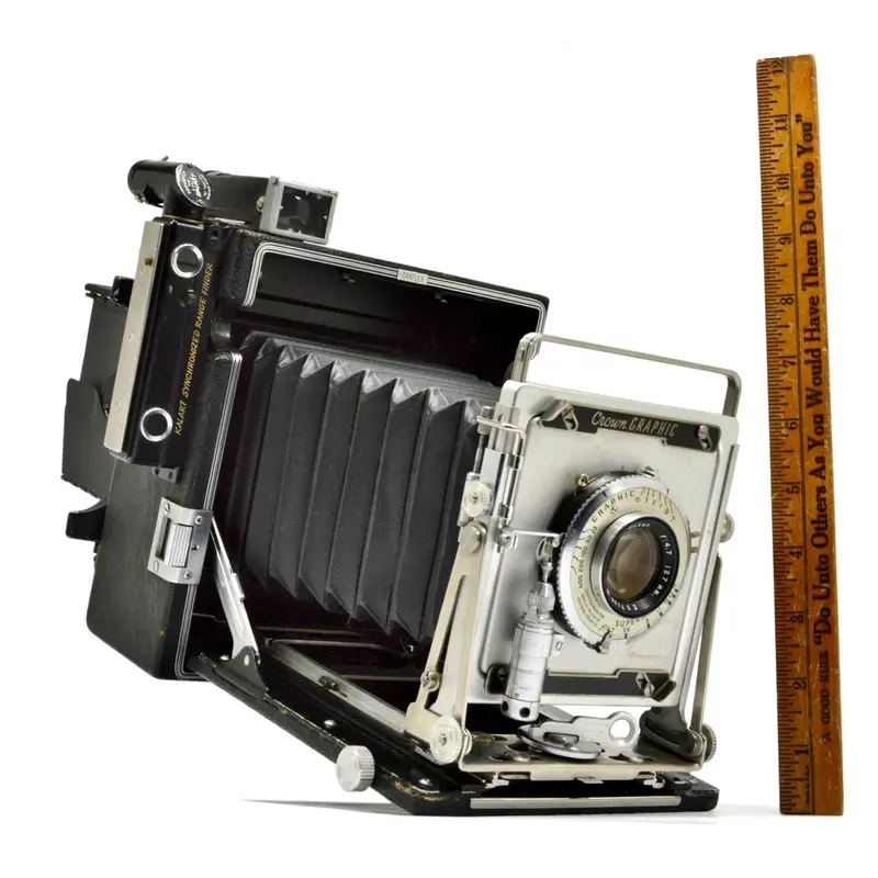Graflex Crown Graphic 4×5 Camera With Kodak Ektar 127Mm F/4.7 Lens And Kalart Rangefinder 1