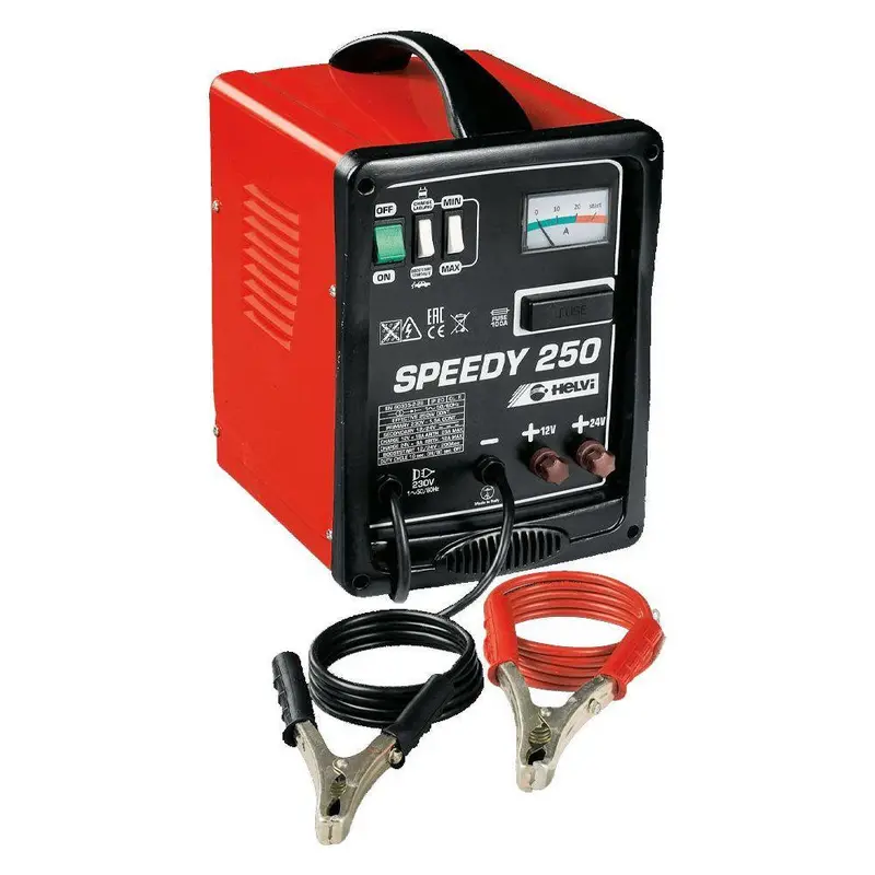 Helvi Speedy 250 Rapid Car Battery Charger — 27A Fast Mode 1