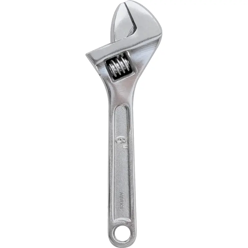 Herks Adjustable Wrench – Chrome-Plated 1