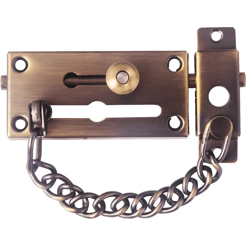 Herks Door Chain And Bolt Security Set 1