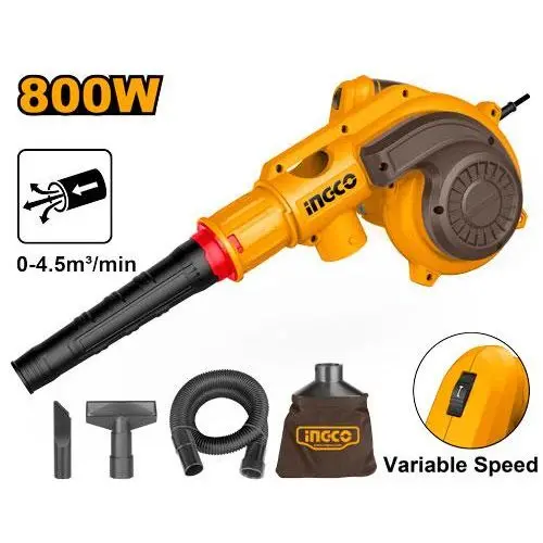 Ingco Ab8038P High-Capacity Aspirator Blower For Workshop & Yard Debris 1