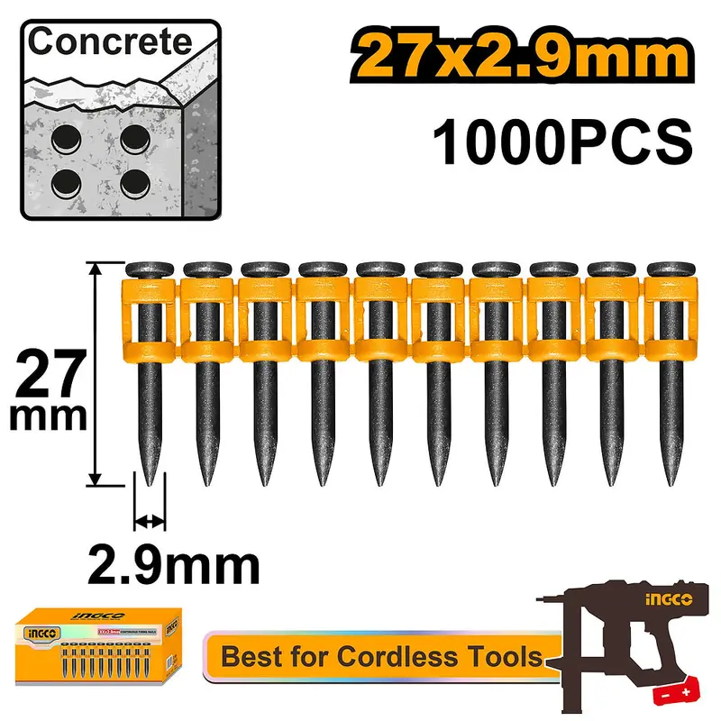 Ingco Ana02271 Continuous-Fire 27° Nailer – 2.9Mm × 27Mm Nails 1