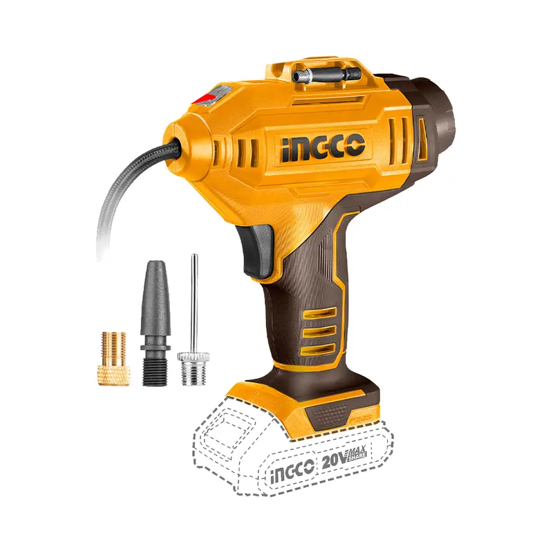 Ingco Cacli20181 20V Cordless Auto Air Compressor With 4.0Ah Battery 1
