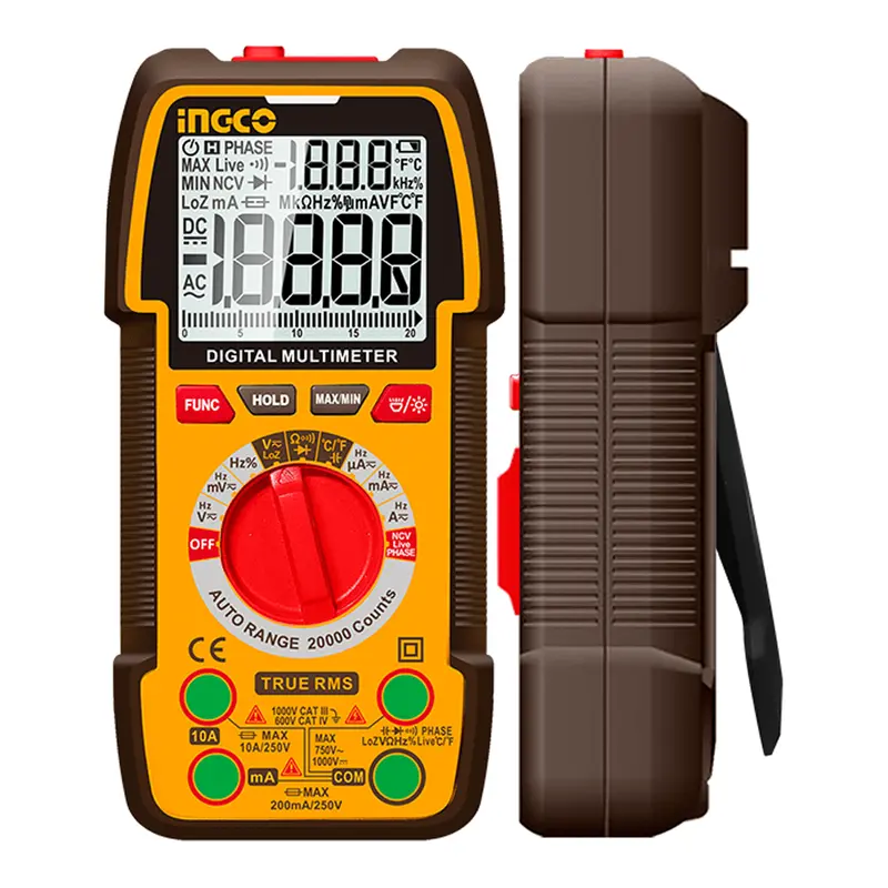 Ingco Dm410003 Premium 1000V Digital Multimeter With Temperature Measurement 1