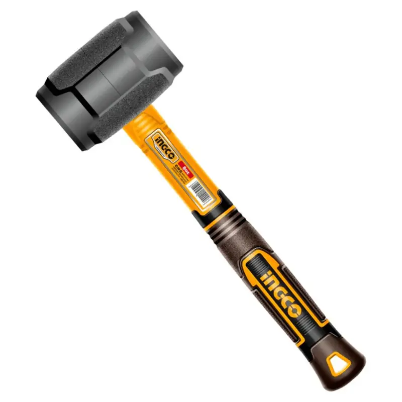 Ingco Fiberglass-Handle Rubber Mallet – Medium Impact Strength 1