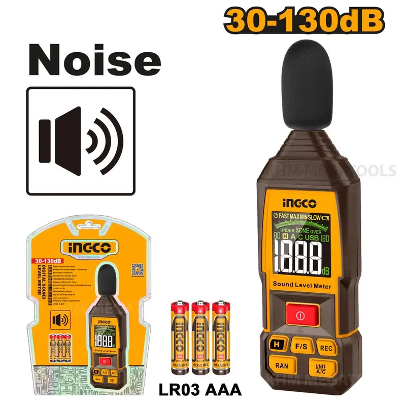 Ingco Hetsl031 Digital Sound Level Meter With Data Hold & Backlight 1