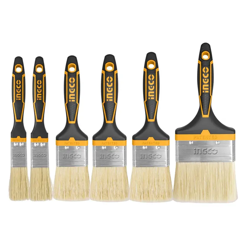 Ingco Oil-Resistant Paint Brush – Premium Bristle Brush For Solvent-Based Coatings 1
