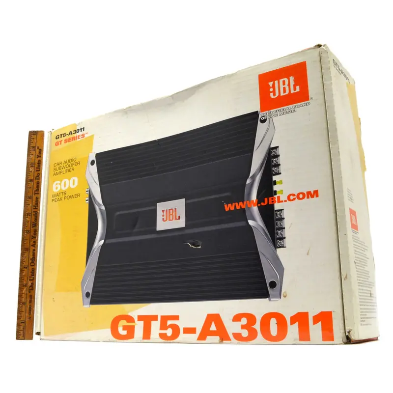 Jbl Gt Series Car Audio Amplifier – 600W Subwoofer Amp (Gt5-A3011), Open Box 1