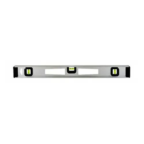 Johnson Aluminum I-Beam Level Bar With V-Groove For Pipe And Framing Work 1