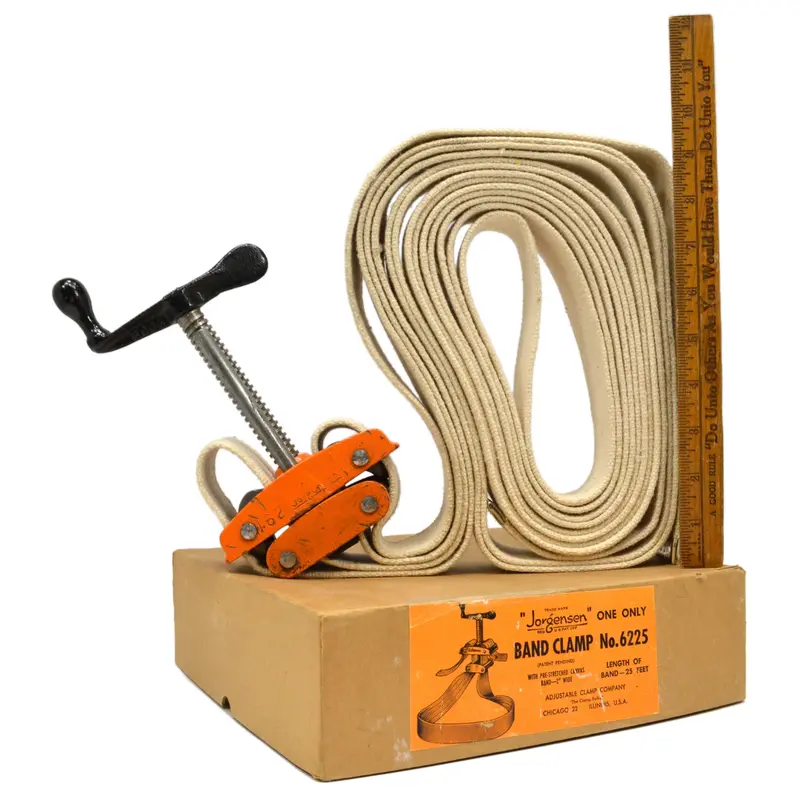 Jorgensen 25-Foot Adjustable Band Clamp — Model 6225 With 2-Inch Canvas Strap 1