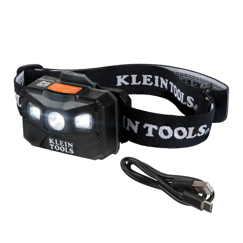 Klein 56048 Rechargeable Led Headlamp Featuring Soft Fabric Strap 1