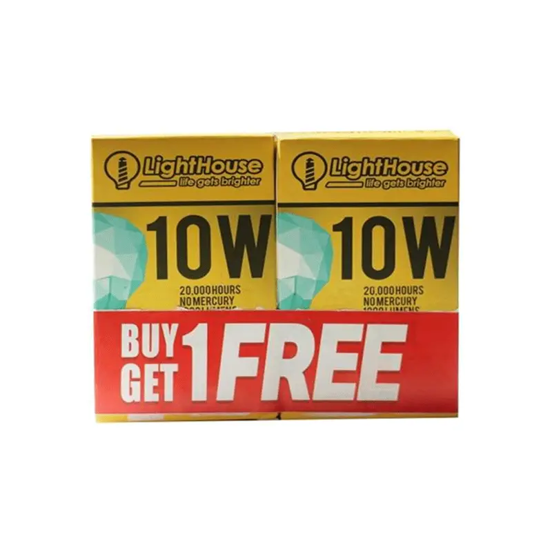 Lighthouse Premium E27 Led Bulb – Daylight White (Buy One, Get One Free) 1