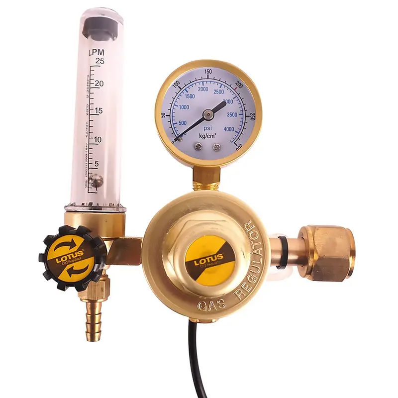 Lotus Ltcr121-220 Adjustable Co₂ Regulator For Beverage & Lab Use 1
