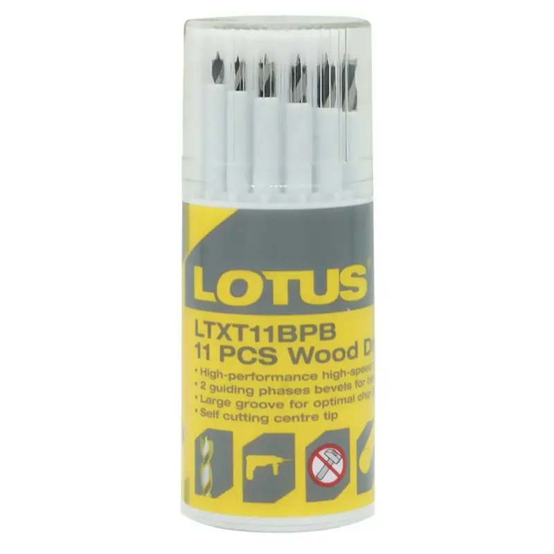 Lotus Ltxt11Bpb Brad Point Bit Set – 11-Piece Precision Drill Bit Collection 1