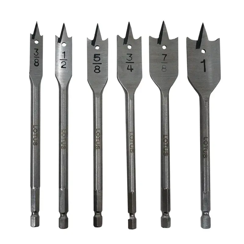 Lotus Spade Bit And Flat Wood Boring Bit Combo 1